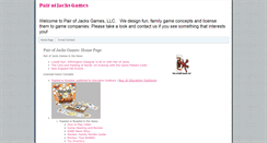 Desktop Screenshot of pairofjacksgames.com